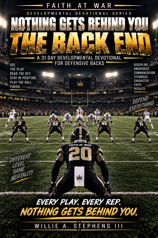 Nothing Gets Behind You The Back End defensive backs developmental devotional cover