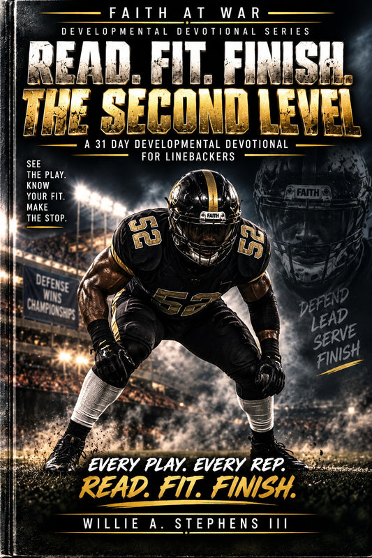 Read. Fit. Finish. The Second Level linebacker developmental devotional cover